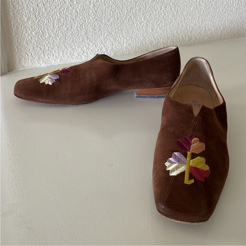 FENDI flats shoes mules size 7.5 - Picture 8 of 8
